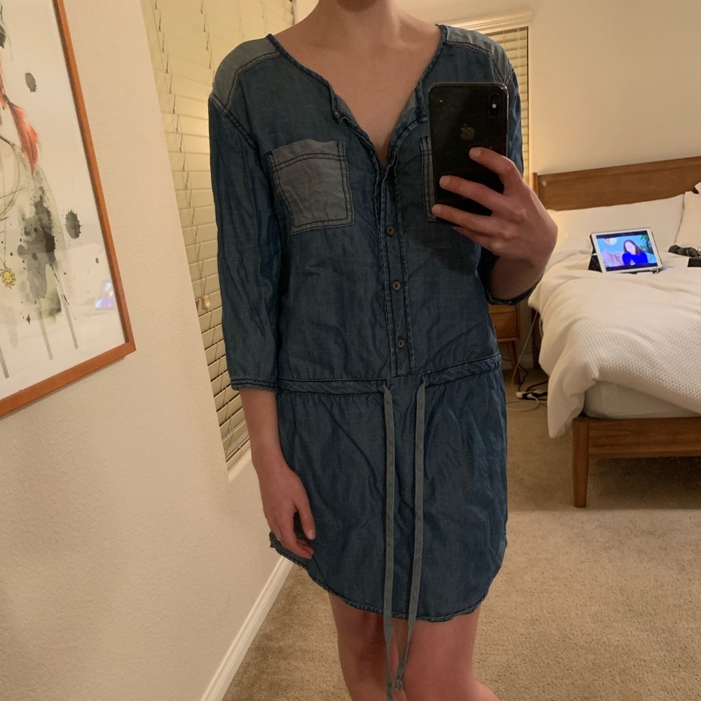 Michael Stars Denim Shirt Dress
